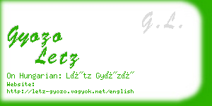 gyozo letz business card